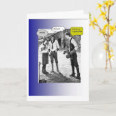 tengallon Bday voor hem-blauw Kaart (Gele Bloem)