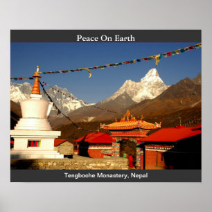 Tengboche-klooster, Nepal Poster