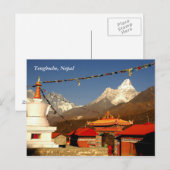 Tengboche Nepal Briefkaart (Voorkant / Achterkant)