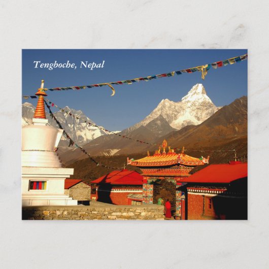Tengboche Nepal Briefkaart (Voorkant)