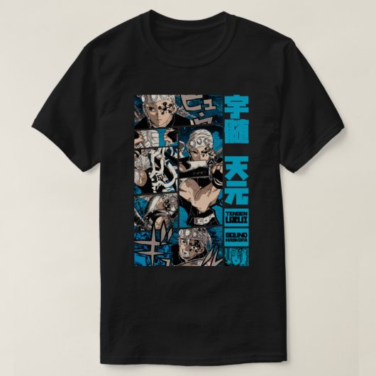 Tengen Uzui Desing = DEMON SLAYER = Manga Panel S0 T-shirt (Design voorkant)