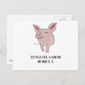 Tengo el Sabor Boricua. Briefkaart (Voorkant / Achterkant)