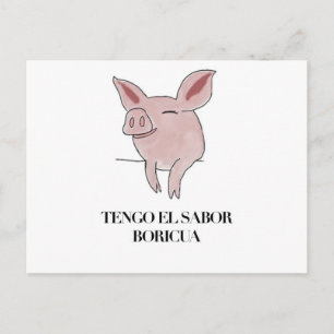 Tengo el Sabor Boricua. Briefkaart