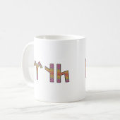 Tengri in het Oud Turkisch Koffiemok (Voorkant links)