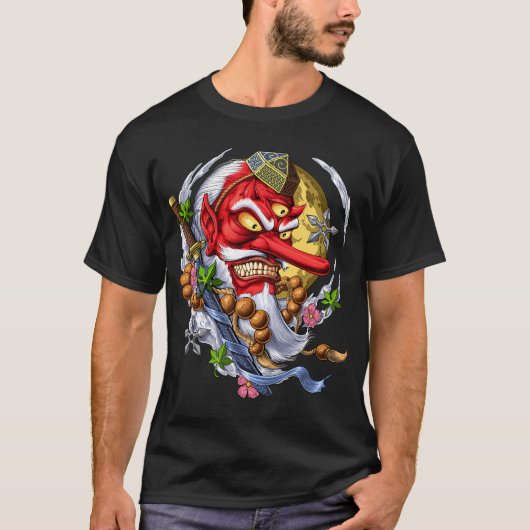 Tengu Japanse Demon T-shirt (Voorkant)