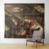 Tengu op de ruïne van de kathedraal wandkleed (In Situ (horizontaal))