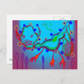 Tengu spirit watching briefkaart (Voorkant / Achterkant)