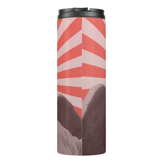 Tengu Sunburst Thermosbeker (Achterkant)