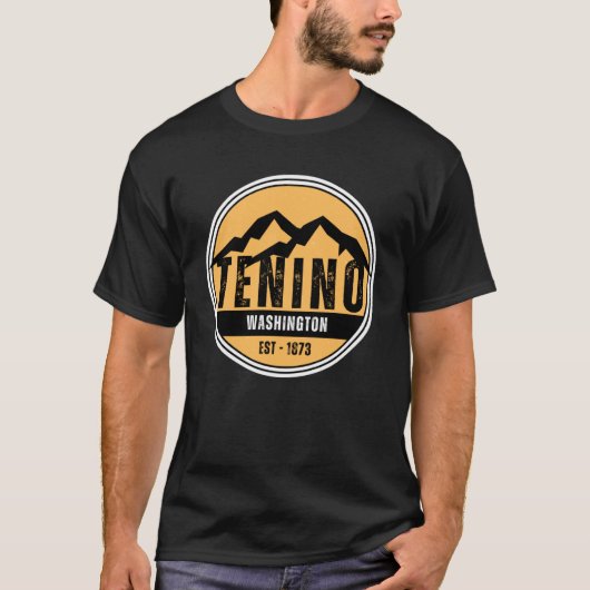 Tenino Washington Est 1873 T-shirt (Voorkant)