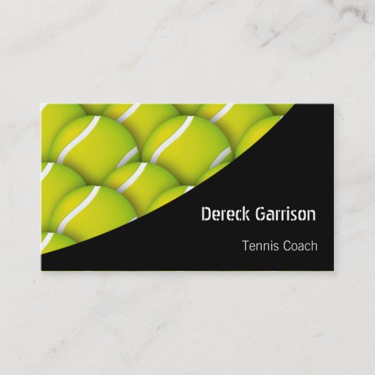 Tenis Coach | Sport Visitekaartje (Voorkant)
