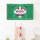 Tenis party backdrop spandoek (Insitu)