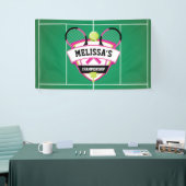 Tenis party backdrop spandoek (Beurs)