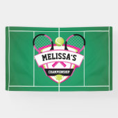 Tenis party backdrop spandoek (Horizontaal)