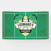 Tenis party backdrop spandoek (Horizontaal)