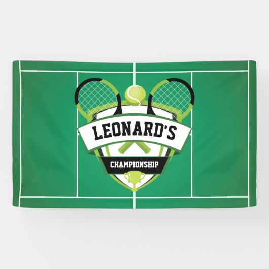 Tenis party backdrop spandoek (Horizontaal)