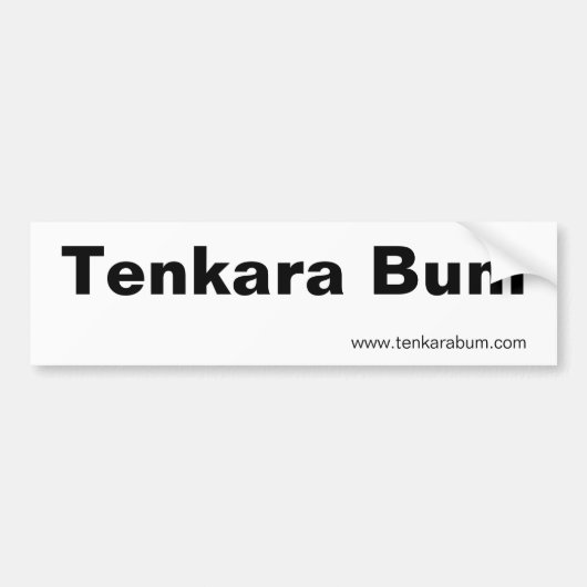 Tenkara Bum, www.tenkarabum.com Bumpersticker (Voorkant)