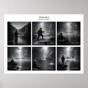 Tenkara Vissen Muur Kunst Print