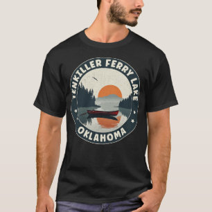 Tenkiller Ferry Lake Oklahoma zonsondergang T-shirt