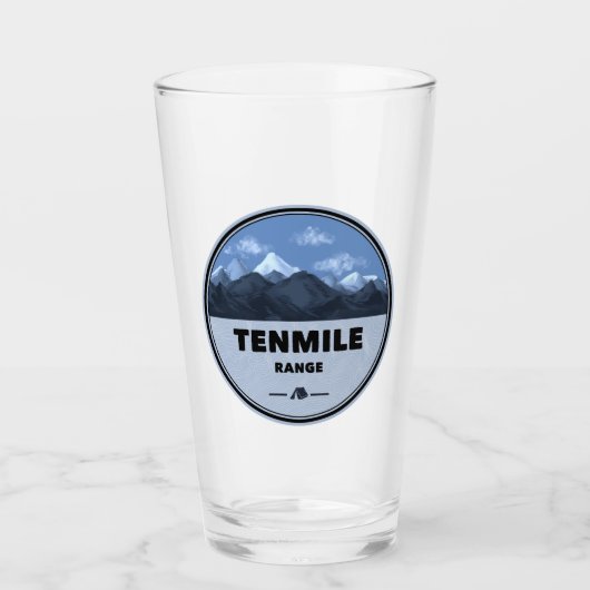 Tenmile Range Colorado Camping Glas (Voorkant)