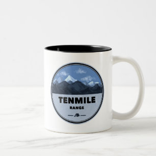 Tenmile Range Colorado Kamperen Tweekleurige Koffiemok