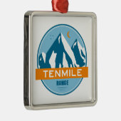 Tenmile Range Colorado Metalen Ornament (Rechts)