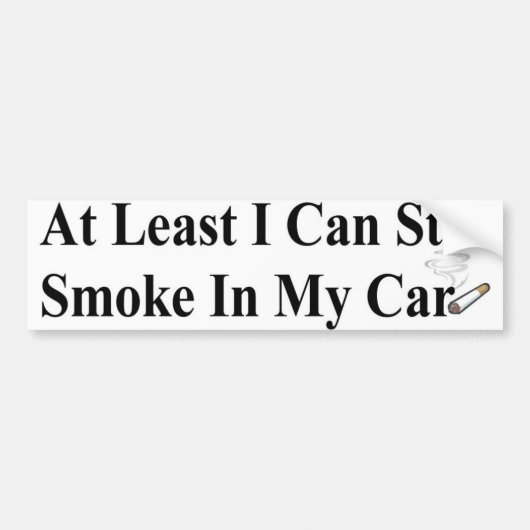 tenminste ik kan roken bumpersticker (Voorkant)