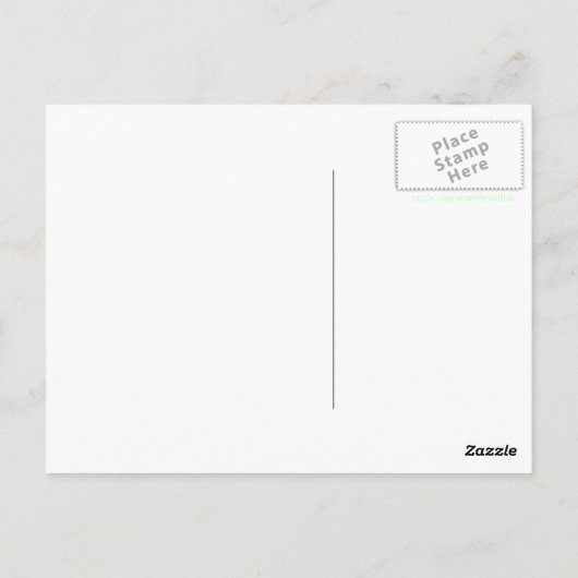 tenminste je bent hier niet briefkaart (Achterkant)