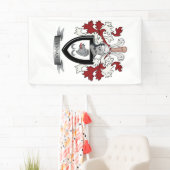 Tennant Family Crest Coat of Arms Spandoek (Insitu)