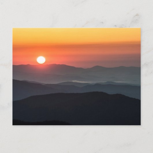 Tennant Mt, gebied Graveyard Fields, zonsopgang Briefkaart (Voorkant)