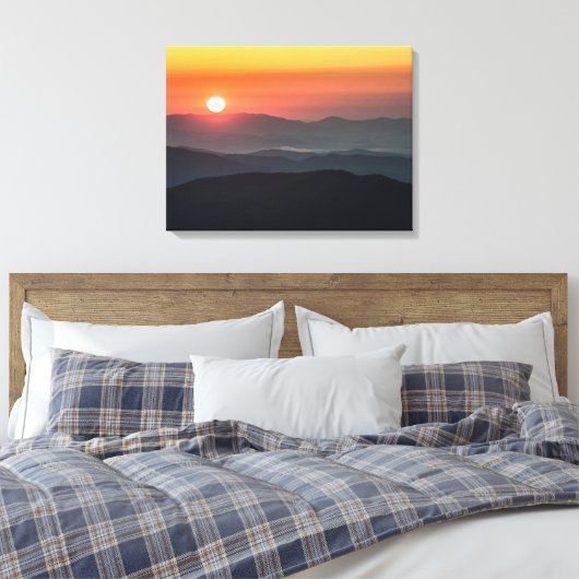 Tennant Mt, Graveyard Fields area, sunrise Canvas Afdruk (Insitu (Slaapkamer))