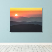 Tennant Mt, Graveyard Fields gebied, zonsopgang Canvas Afdruk (Insitu (Houten vloer))