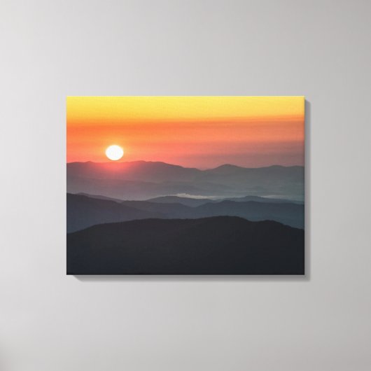 Tennant Mt, Graveyard Fields gebied, zonsopgang Canvas Afdruk (Voorkant)