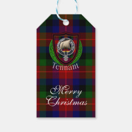 Tennant Scottish Clan Tartan & Crest Cadeaulabel