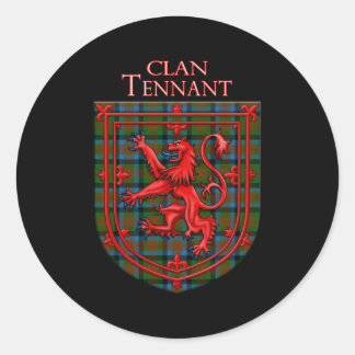 Tennant Tan Scottish Plaid Lion Rampant Ronde Sticker