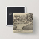 Tennant-, Weldon-residenties Vierkante Button 5,1 Cm (Voorkant /achterkant)