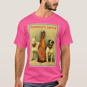 Tennents  Lager Beer Adverteren afdrukken T-shirt