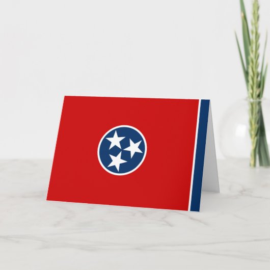 Tennessean Flag, Flag of Tennessee Kaart (Voorkant)