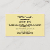 Tennessean Seal, Zegel van Tennessee Visitekaartje (Achterkant)