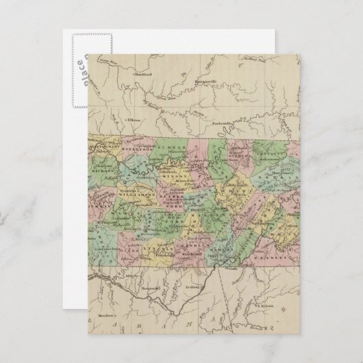 Tennessee 4 briefkaart (Voorkant / Achterkant)