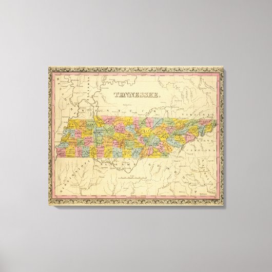 Tennessee 6 canvas afdruk (Voorkant)
