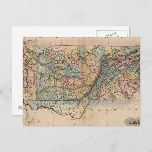 Tennessee 7 briefkaart (Voorkant / Achterkant)