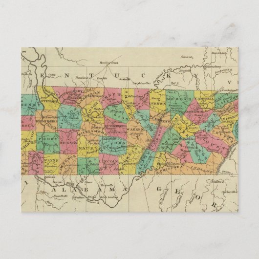 Tennessee 7 briefkaart (Voorkant)