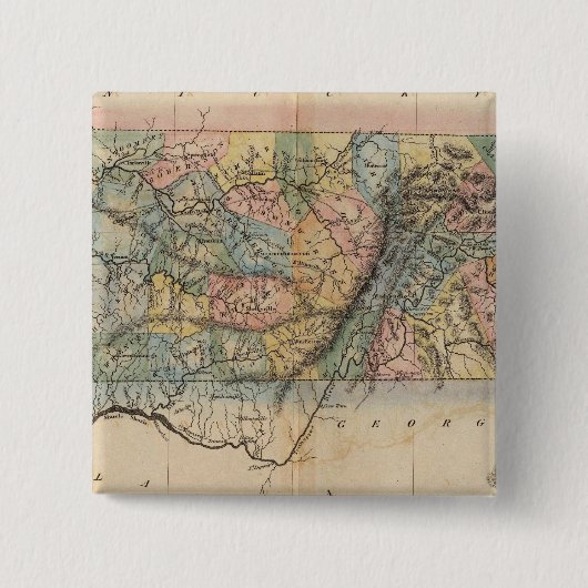 Tennessee 7 vierkante button 5,1 cm (Voorkant)