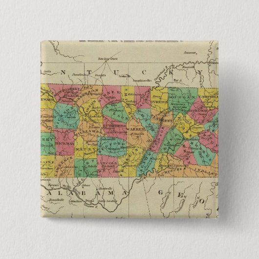 Tennessee 7 vierkante button 5,1 cm (Voorkant)