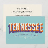 Tennessee adreswijzigingskaart (Voorkant / Achterkant)
