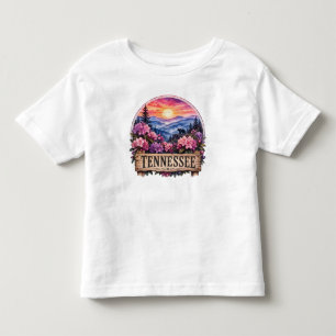 Tennessee Americana Bloemige Patriottische Staatso Kinder Shirts