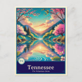 Tennessee | Anime Style Cel Shaded Briefkaart (Voorkant)