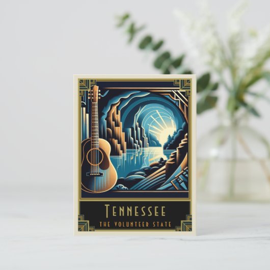 Tennessee | Art. Deco Briefkaart (Staand voorkant)