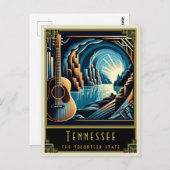 Tennessee | Art. Deco Briefkaart (Voorkant / Achterkant)