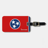 Tennessee Bagagelabels, patriottische Tennessee Fl Bagagelabel (Voorkant horizontaal)